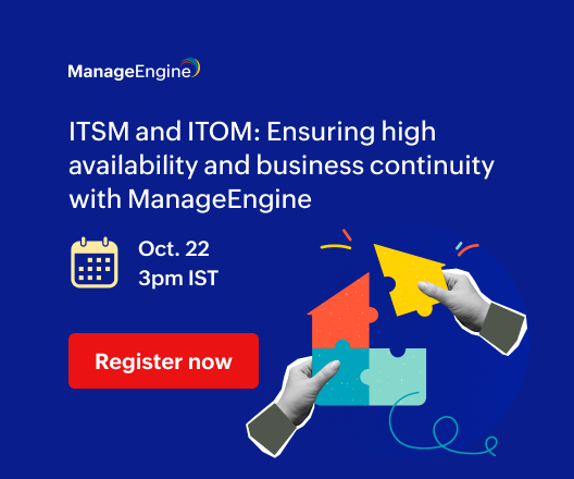 High availability and business continuity with ManageEngine